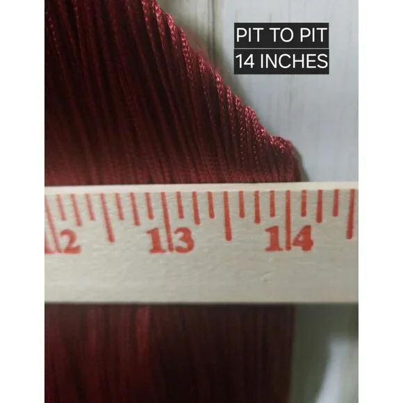 NWT Commense Women's Florence Burgundy Fringe Tassel Dress Size XS - Picture 5 of 9